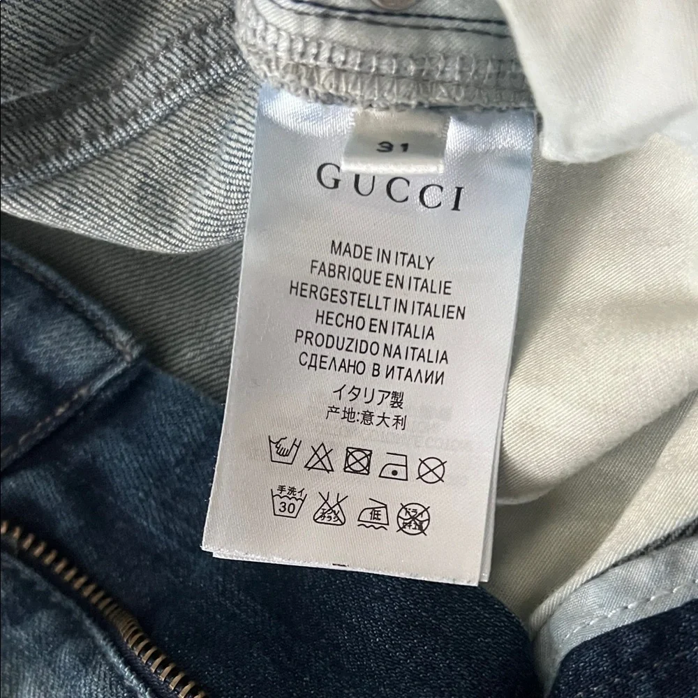 Gucci Men's Slim Fit Blue Jeans (31/30)
